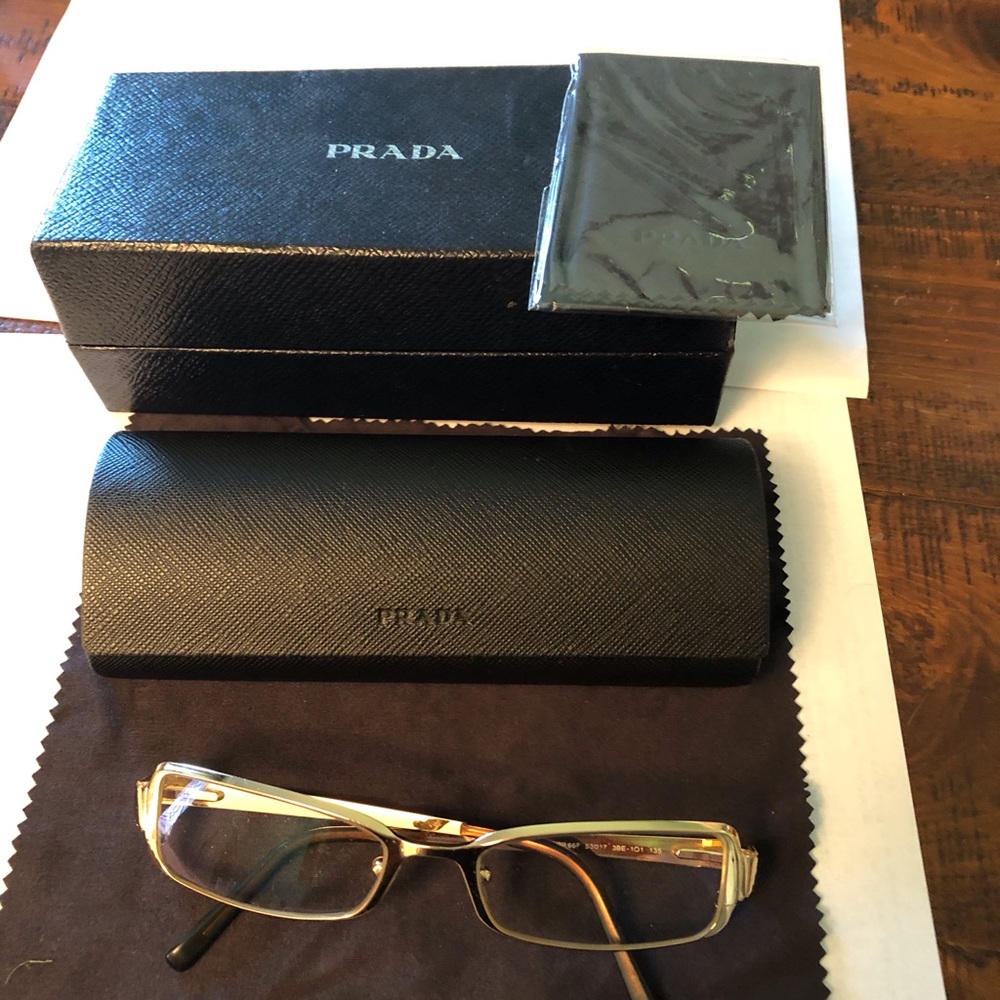Like new Prada Gold reading glasses